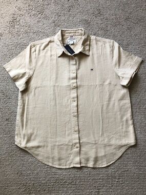 Tommy Hilfiger Linen Blend Shirt. NWT.